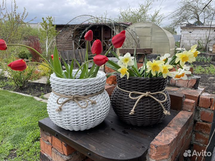 Кашпо из ротанга 10 литров