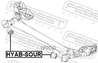 Сайлентблок задней балки hyab-sour Febest