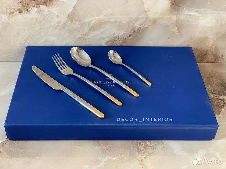 Villeroy&boch Ella gold Набор столовых приборов 24