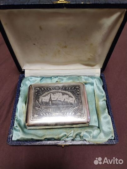 Портсигар серебряный СССР