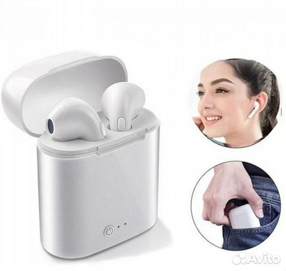 Наушники Новые Беспроводные Bluetooth i7S TWS