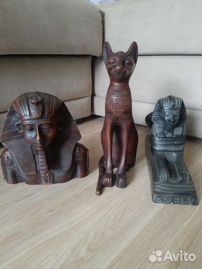 Египетская статуэтка кошка, сфинкс, фараон
