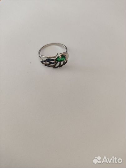 Серебряные кольца, серьги, подвеска