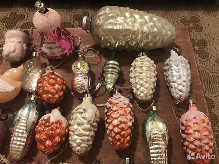 Елочные игрушки, шары, большие старинные и редкие