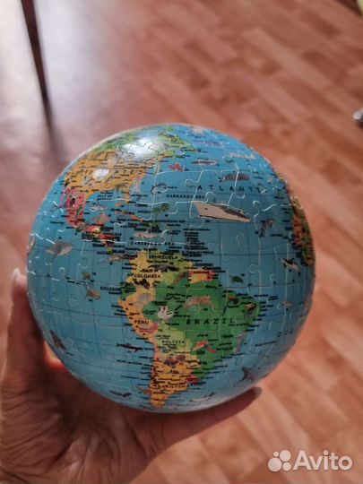 Глобус паззл 3D