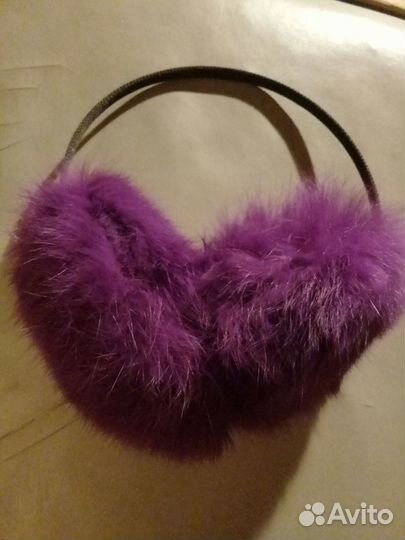 Меховые наушники