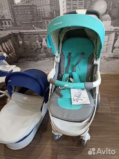 Коляска 2 в 1 новая алюминиевая рама