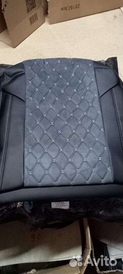 Чехлы Рено Дастер серая алькантара Франт