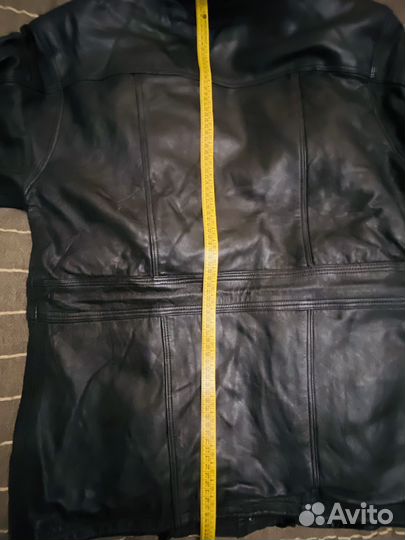 Кожаная куртка мужская 48 50
