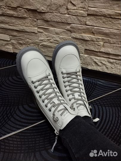 Ботинки зимние женские новые кожаные