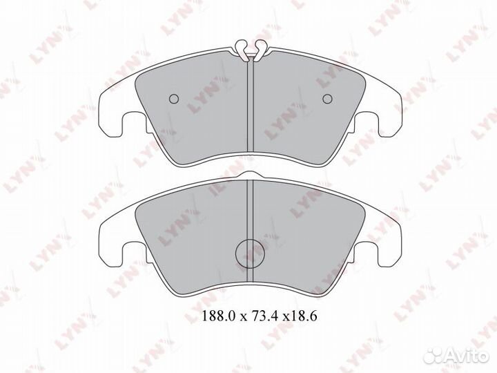 Колодки тормозные дисковые перед BD1219 LYN