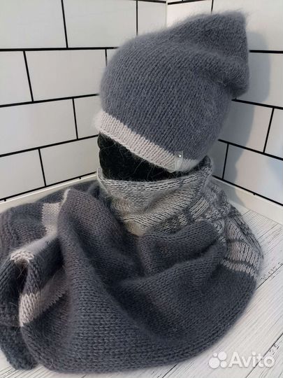 Комплект шапка и шарф
