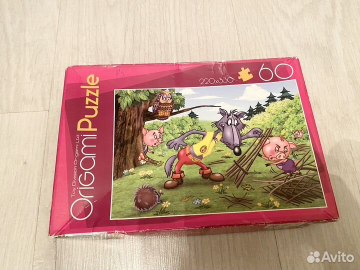 Пазлы Три попосенка на 60 деталей
