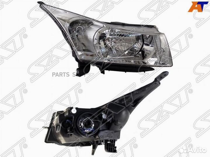 Фара chevrolet cruze 09-16 RH мех.корректор, хром