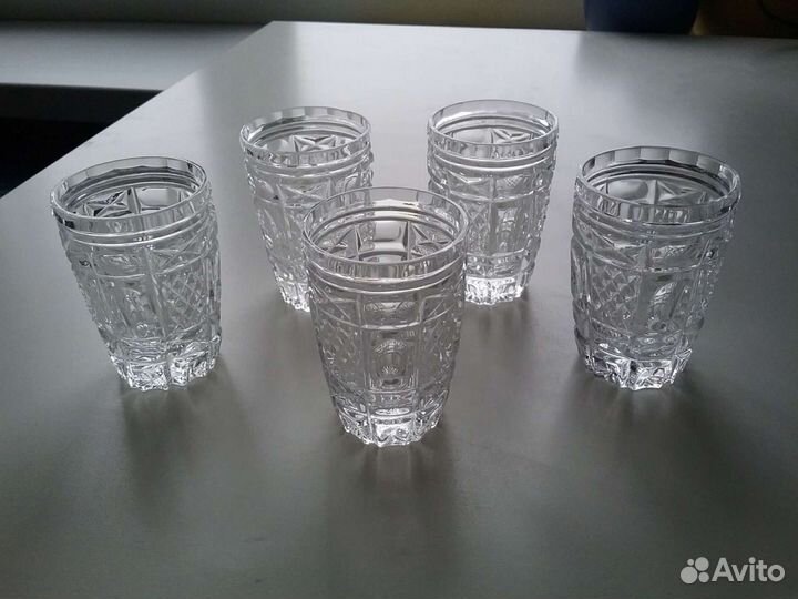 Стаканы и стопки, хрусталь