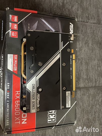 Видеокарта asrock rx6600xt 8 gb challenger itx