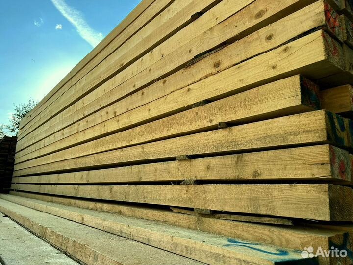 Доска обрезная 40х100х6000мм с доставкой