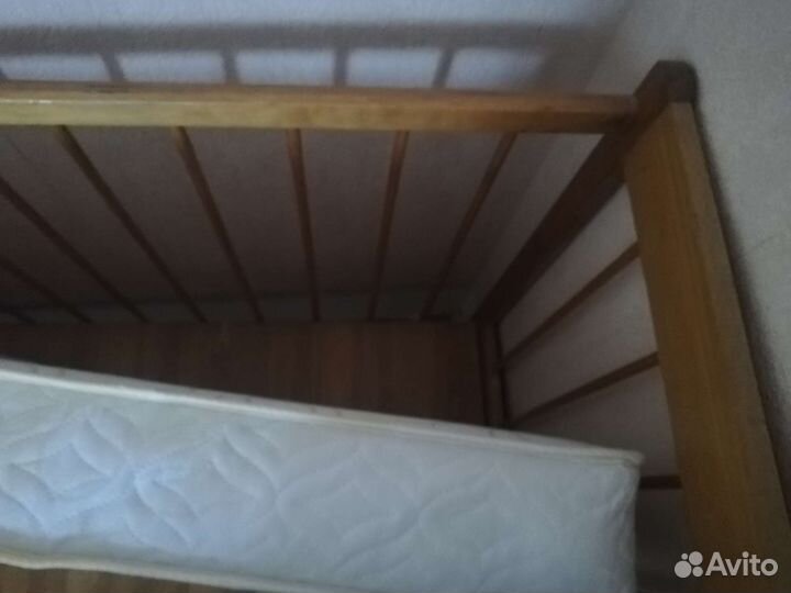 Кроватка ссср, матрац ортопедический, одеяло