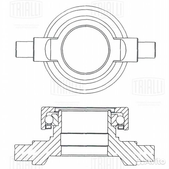 Муфта выкл сцепл с т мтз 320 мех CT 0709