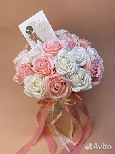 Розы из мыльных роз