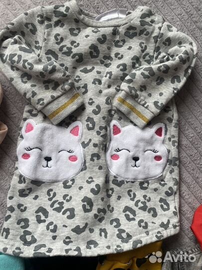 Вещи пакетом на девочку 68 74 80