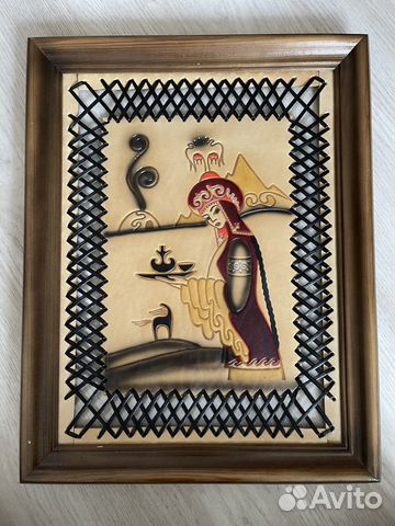 Картина из кожи