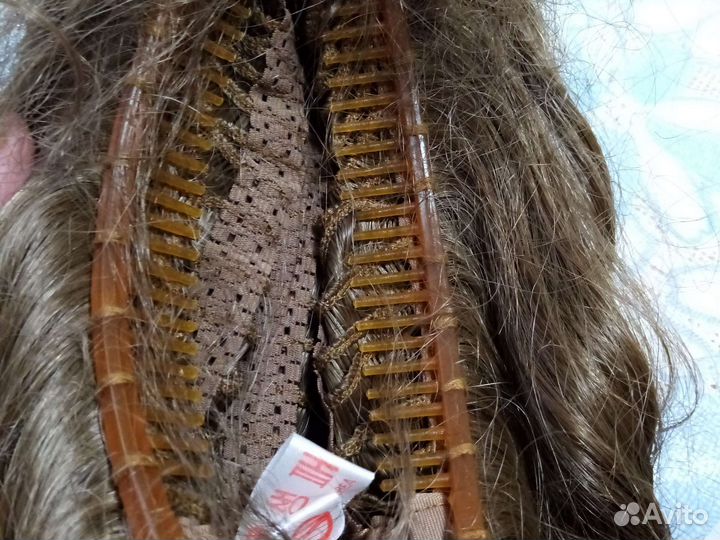 Хвост шиньон накладной русый