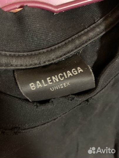 Футболка Balenciaga paris moon upside