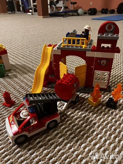 Lego дупло пожарная станция