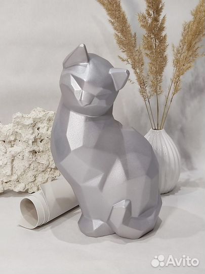 Фигурка Кошка статуэтка гипс Символ 2023 года