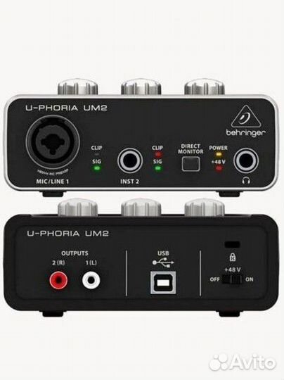 Внешняя звуковая карта Behringer um2