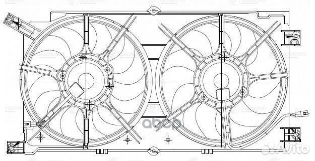 Вентилятор радиатора SsangYong NewActyon/Korand