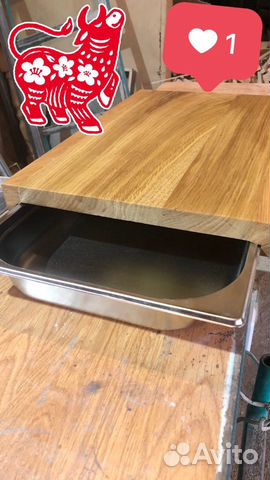 Разделочная доска с гастроемкостью