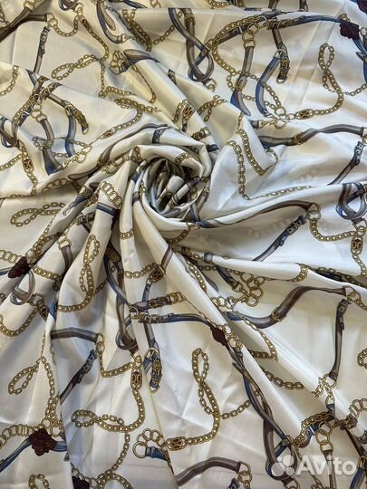 Отрез ткани шелк натуральный Италия (разные)