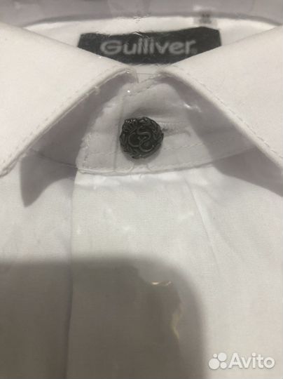 Рубашка белая новая Gulliver