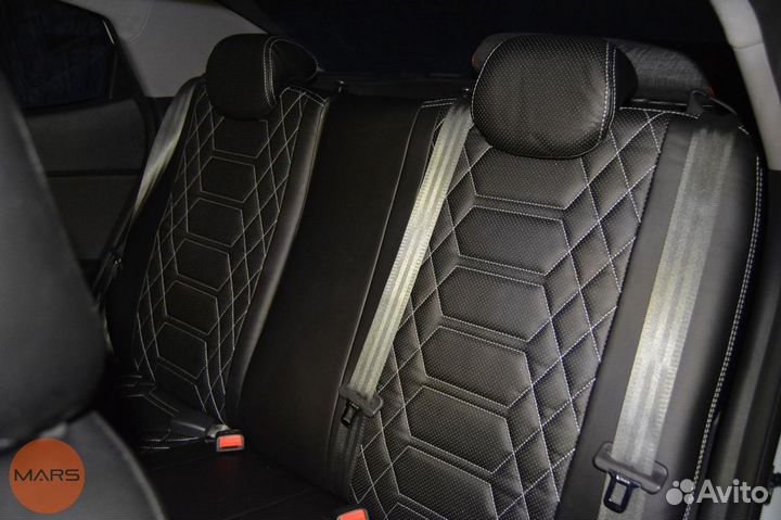 Авточехлы для KIA Rio из экокожи