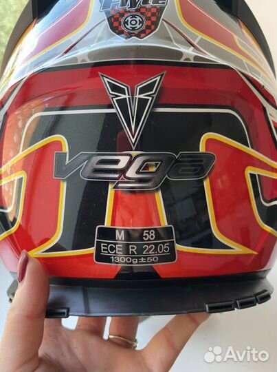 Шлем для мотокросса vega, размер М-58