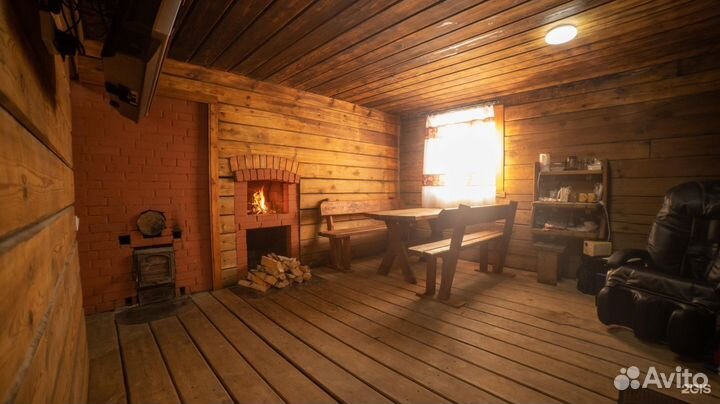 Русская баня на дровах