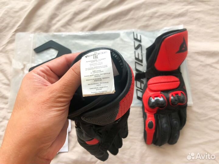 Dainese Перчатки impeto B 78 BLK/lava-RED