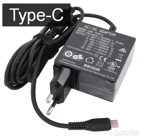 Зарядное ноутбука Xiaomi Type-C - 45Вт