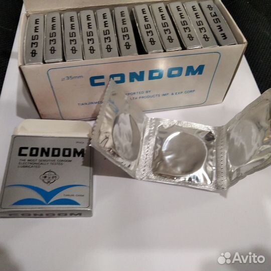 Презервативы СССР Китай 36 штук 12Х3 коробкавинтаж