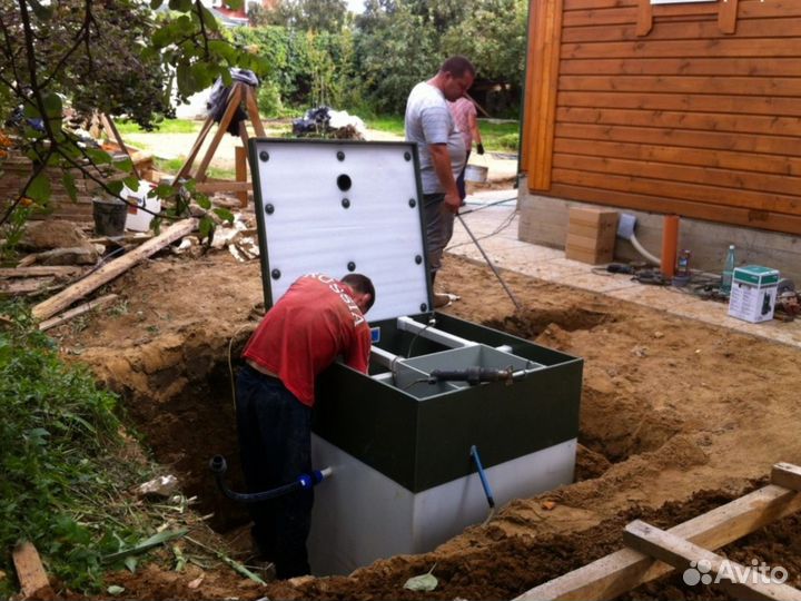 Септик био Аквалос 7 переливной