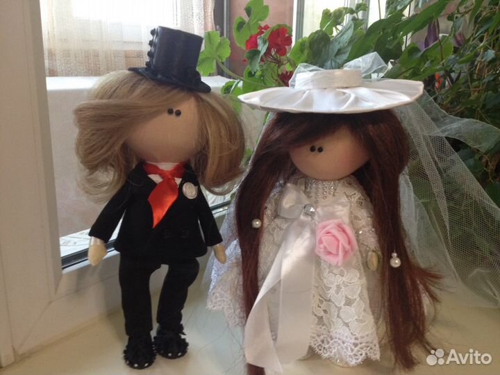 Куклы Жених и Невеста. Ручная работа