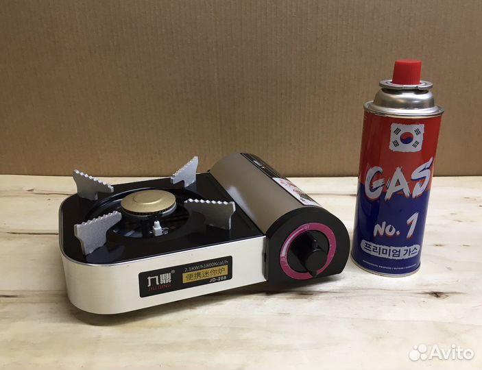 Туристическая мини плита JD 208 + газовый баллон