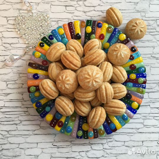 Орешки и трубочки со сгущенкой и грецким орехом