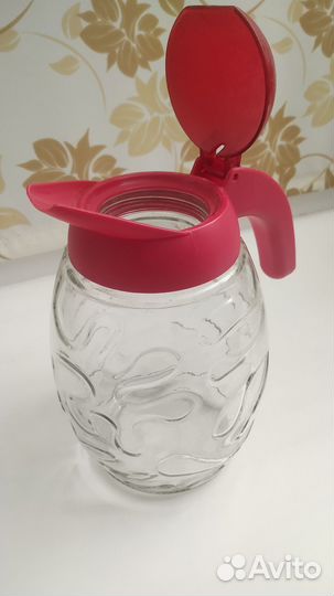 Графин / кувшин стеклянный с крышкой