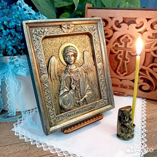 Икона Ангел Хранитель подарочная упаковка 3d объем