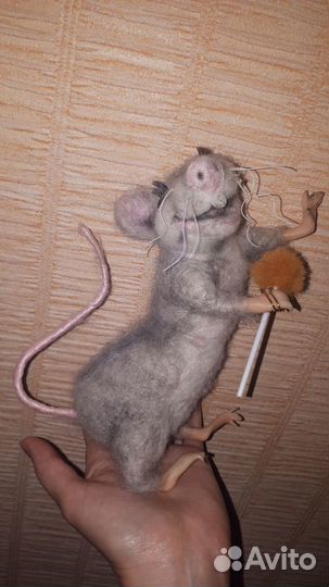 Кукла ручной работы натуральная шерсть