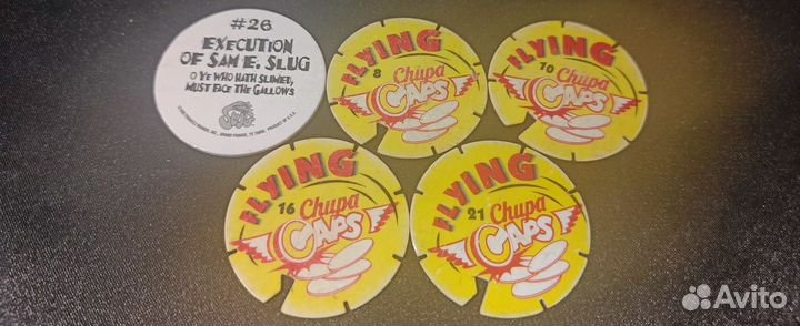 Редкие Сотки Биты Чупа Кэпс Chupa Caps Тазо Фишки