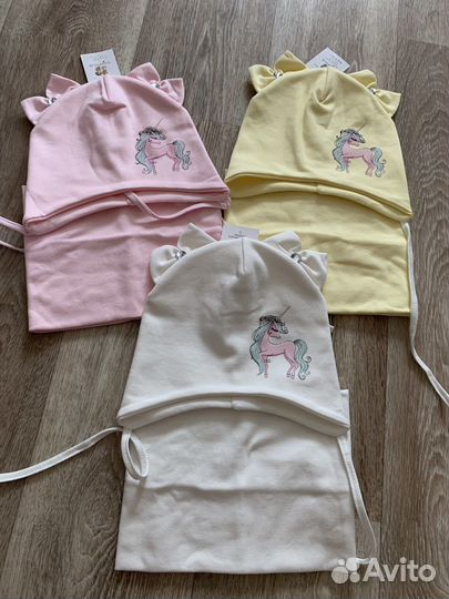 Комплект шапка и снуд для девочки